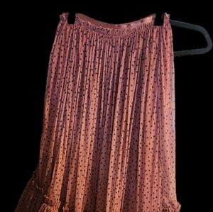 Pink Rose Gold Maxi Bubble Skirt for Cocktail